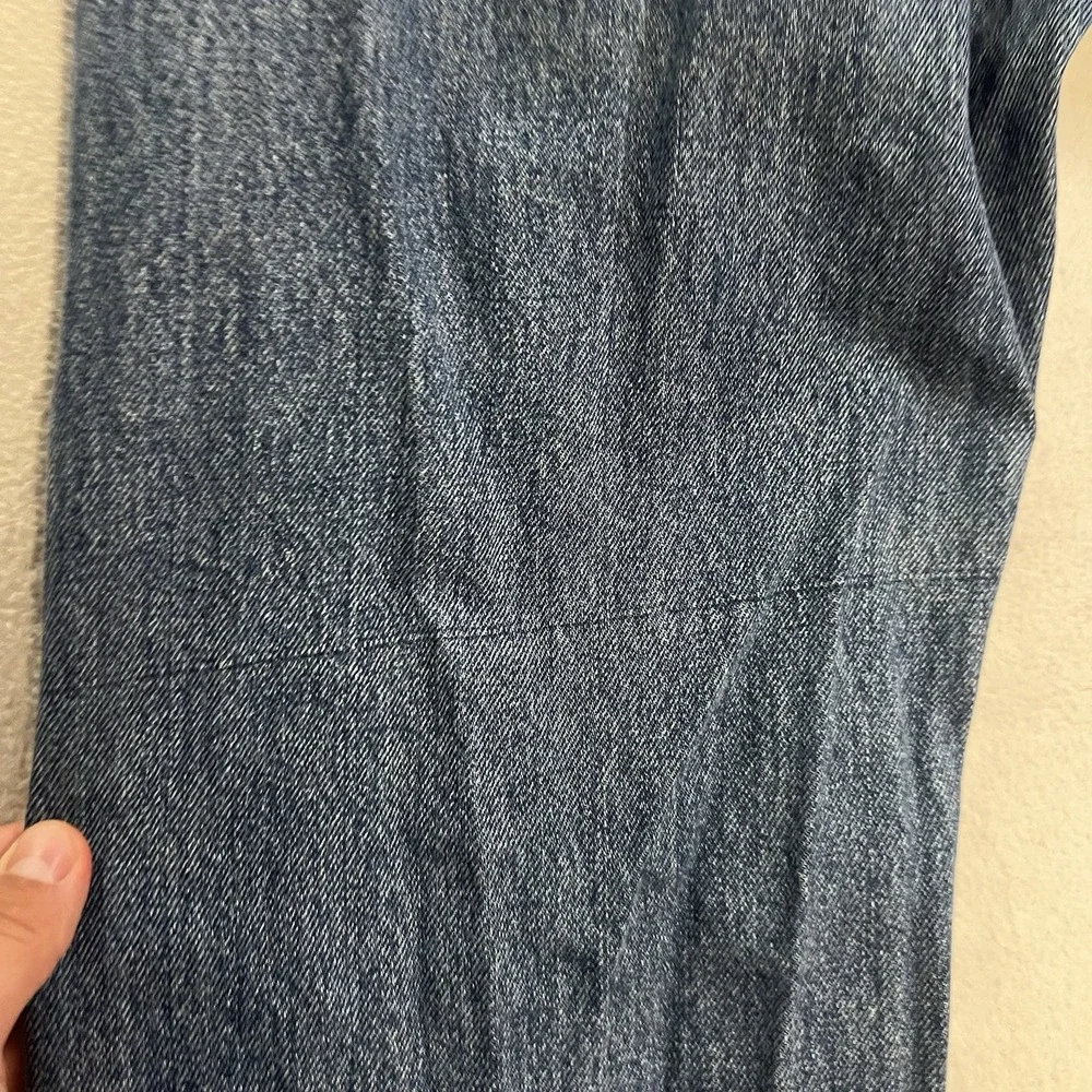 Levis 505 Jeans Men's 36x32 Blue Denim Regular Fit Straight Leg Logo Medium Wash